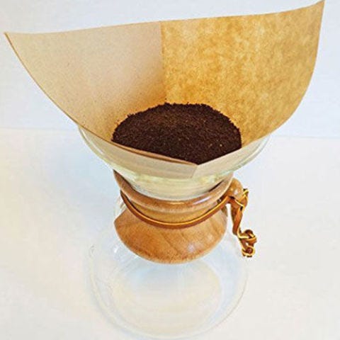 titanium coated pour over coffee filter for chimex