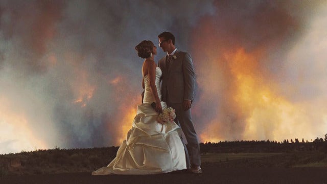 7 Breathtaking Photos of a Wedding During a Natural Disaster