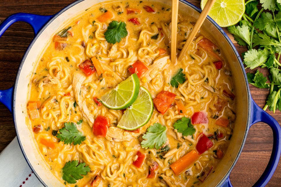 Creamy Chicken Ramen Soup-image