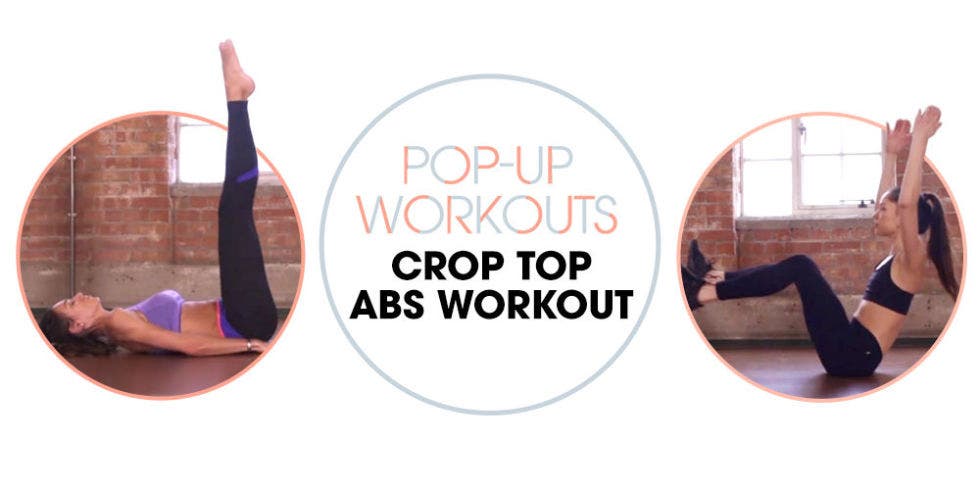 Crop Top Abs Workout - Four-Move Flat Stomach Workout - Pop-Up Workouts