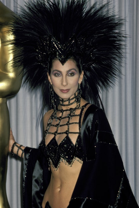 cher at the 1986 academy awards