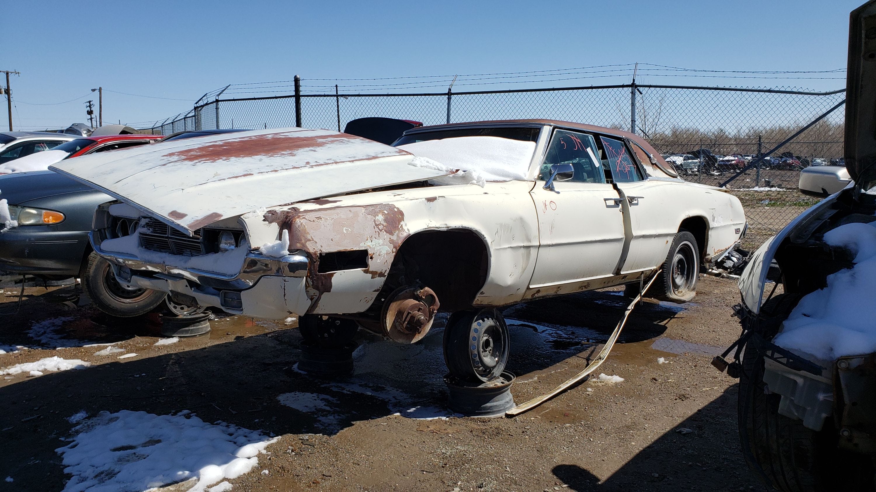 1969 Ford Thunderbird Four Door Landau Is Junkyard Treasure Carsradars