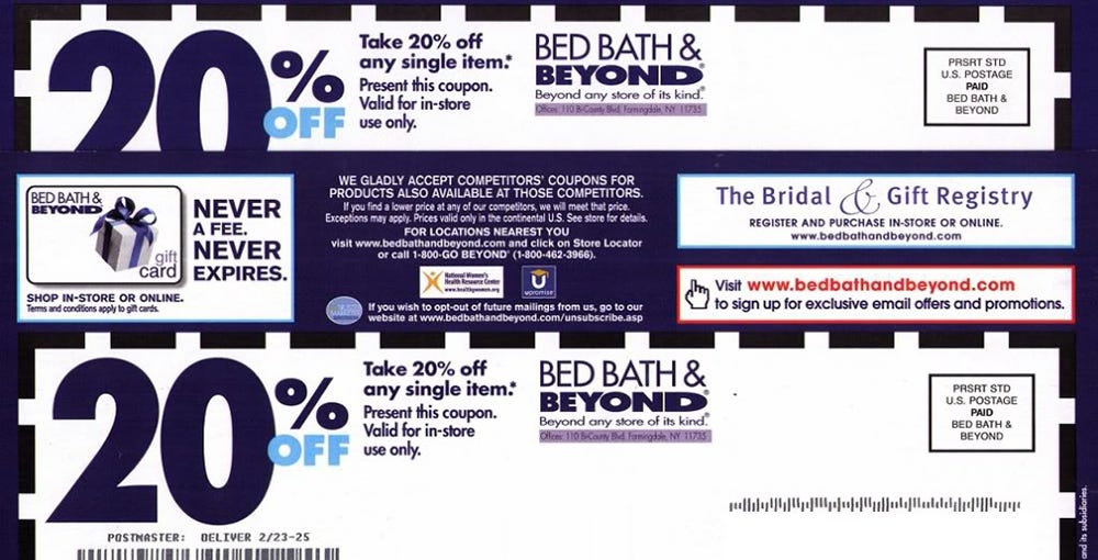 Bed Bath And Beyond Coupon Stacking