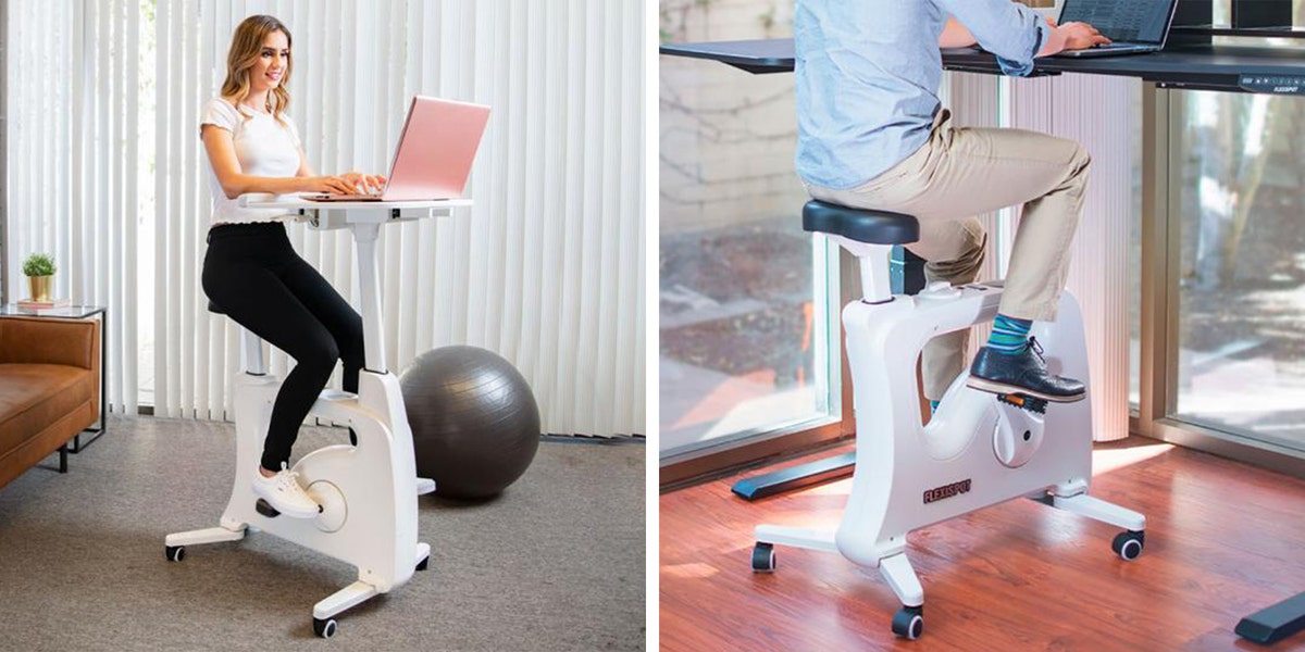 This Stationary Bike Has a Desk to Take Your WorkFromHome Setup to