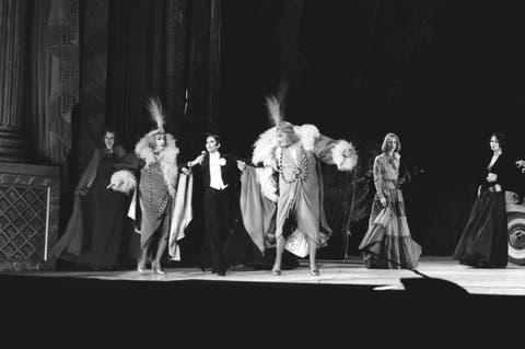 gala organized by the baroness de rothschild for the restoration of versailles castle in versailles, france on november 28 1973