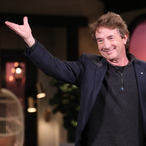 busy tonight    episode 1093    pictured guest martin short on the set of busy tonight    photo by jordin althause entertainmentnbcu photo banknbcuniversal via getty images