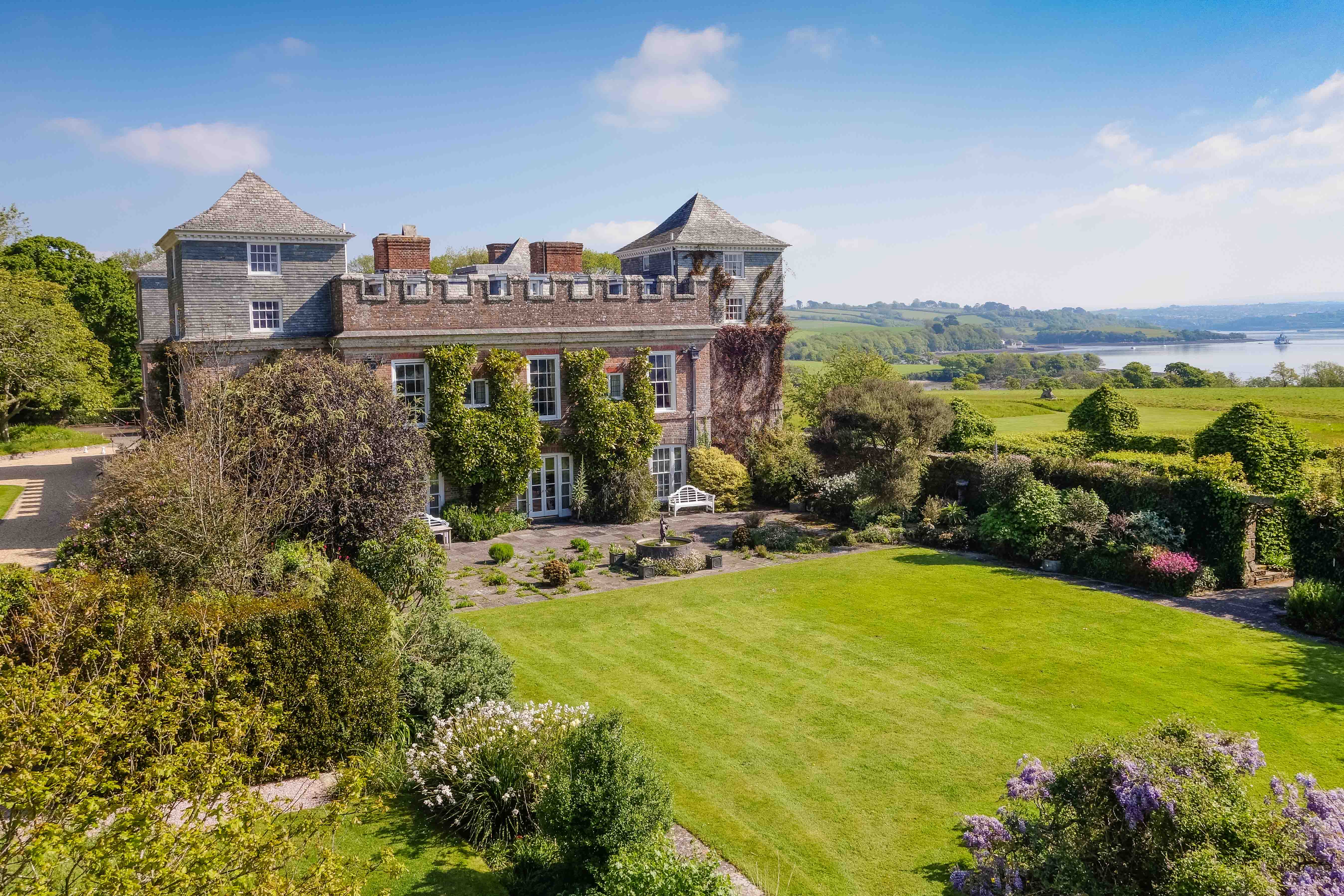 Incredible 13 Bedroom Castle Estate With Private Beach For Sale In   Ince Castle Cornwall Home Knight Frank 1525191141 