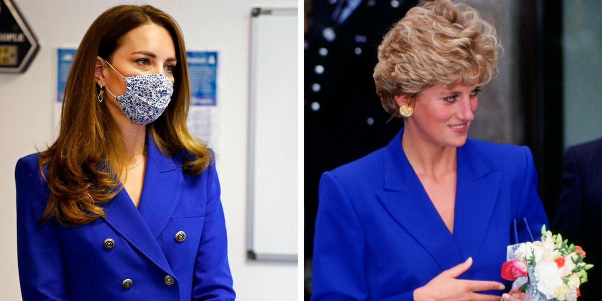 Kate Middleton Channeled Princess Diana in a Royal Blue Blazer and Skirt During Scotland Visit Kate Middleton Channeled Princess Diana in a Royal Blue Blazer and Skirt During Scotland Visit