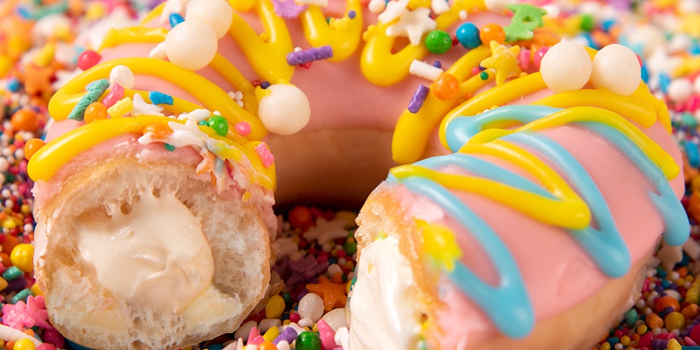 Krispy Kreme Is Releasing a Glazed Donut That’s STUFFED With Birthday