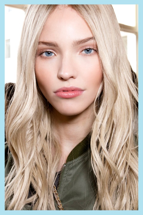 Hair, Face, Blond, Eyebrow, Lip, Hairstyle, Hair coloring, Beauty, Skin, Long hair, 