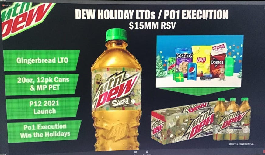 gingerbread mtn dew