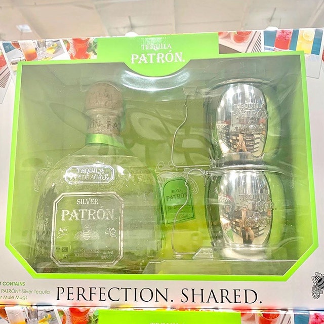 You Can Get a Patrón Silver Tequila Set With Mule Mugs in