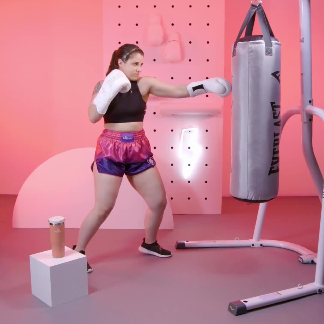 Woman Boxer Training with a Punching Bag in Gym Boxing Girl Wearing Hand  Wrap Stock Image  Image of bandage girl 235156697