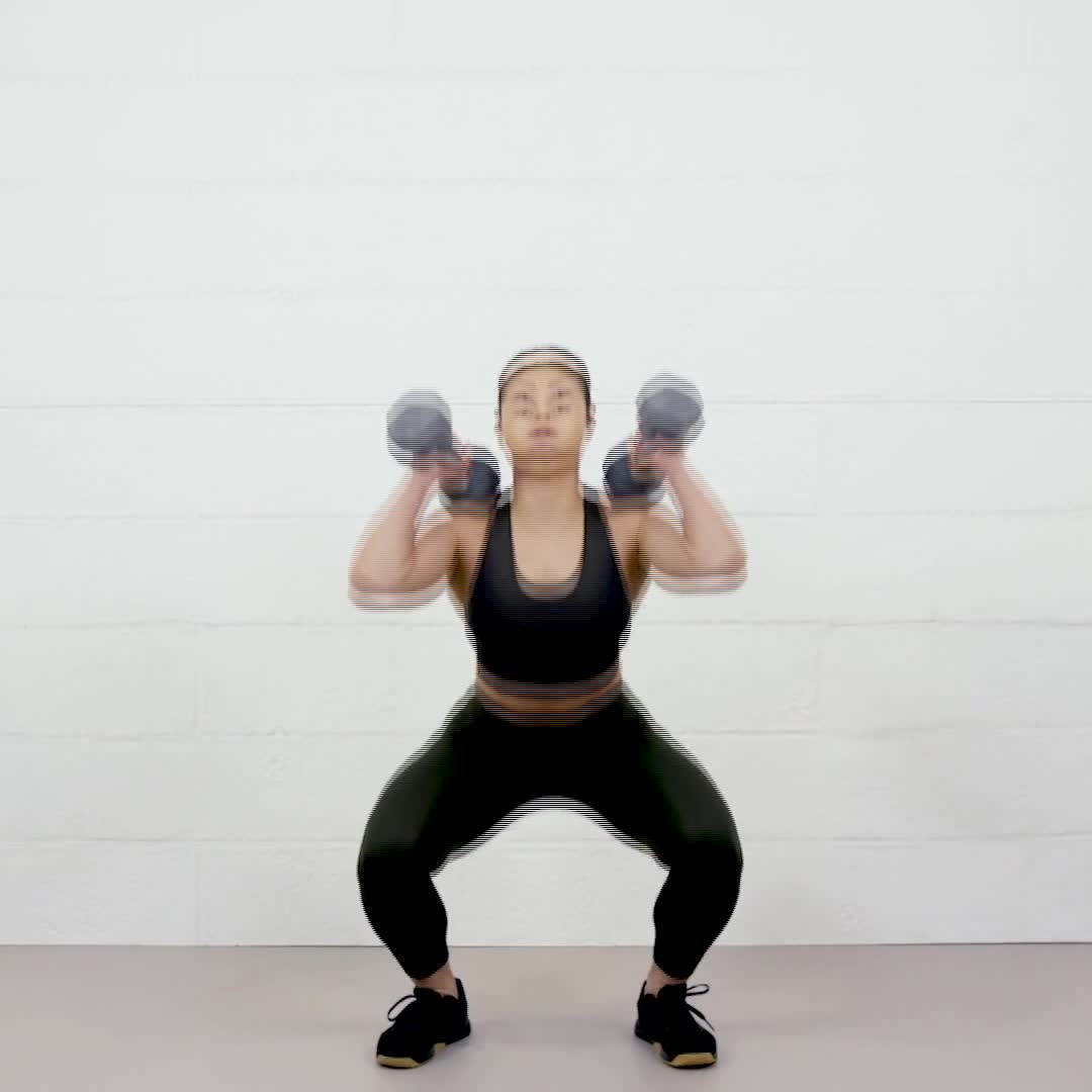 Dumbbell Squat: Video Exercise Guide & Tips