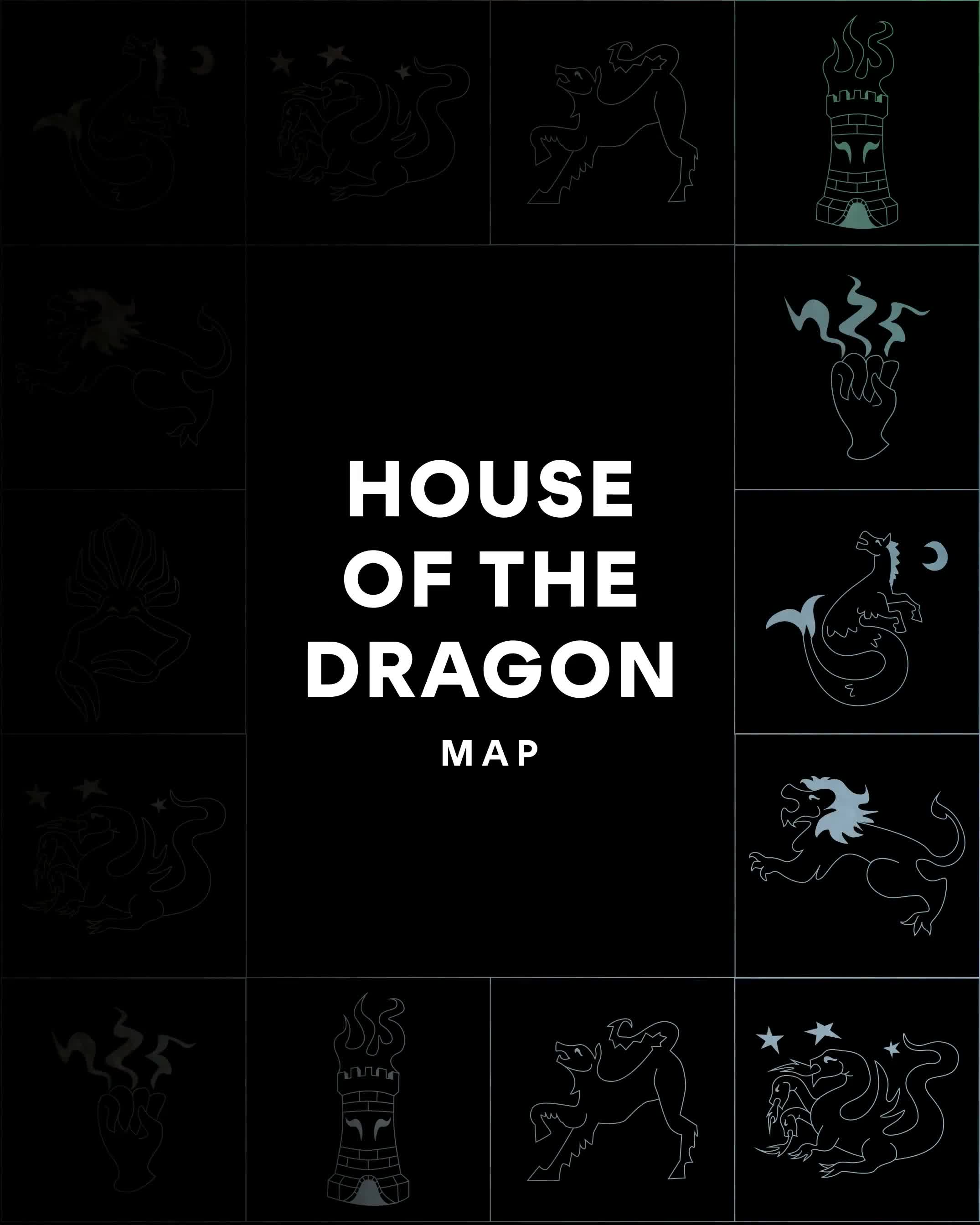 House of the Dragon' Map of Westeros