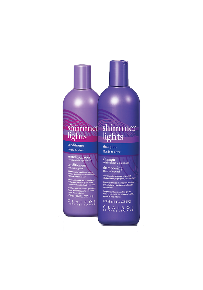 purple shampoo bottle