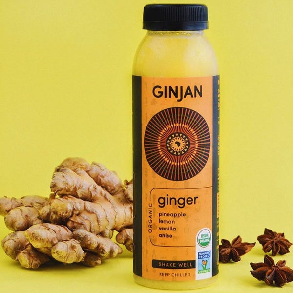 Ginjan Organic Ginger Drink (6-Pack)