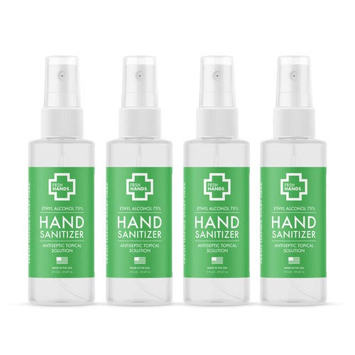 FRSH Hands 2oz Premium Spray Hand Sanitizer 
