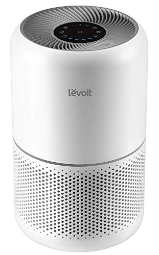 LEVOIT Air Purifier for Home Allergies Pets Hair Smokers in Bedroom, H13 True HEPA Air Purifiers Filter, 24db Quiet Air Cleaner, Remove 99.97% Smoke Dust Mold Pollen for Large Room, Core 300, White