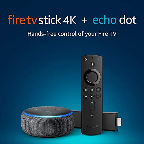 Fire TV Stick 4K bundle with Echo Dot (3rd Gen - Charcoal)