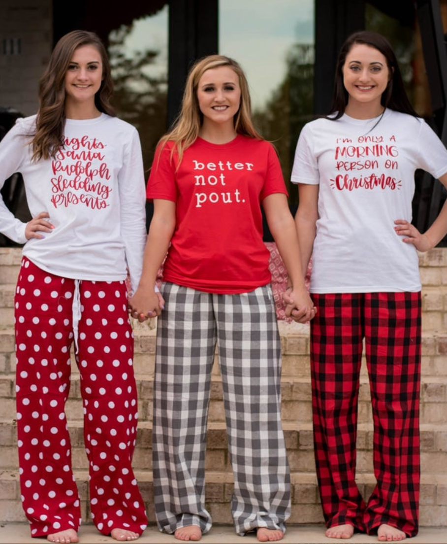 cute christmas pj shirts