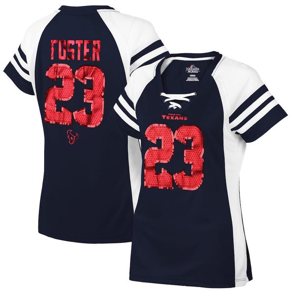 Arian Foster Houston Texans Majestic Women's Draft Him IV T-Shirt 