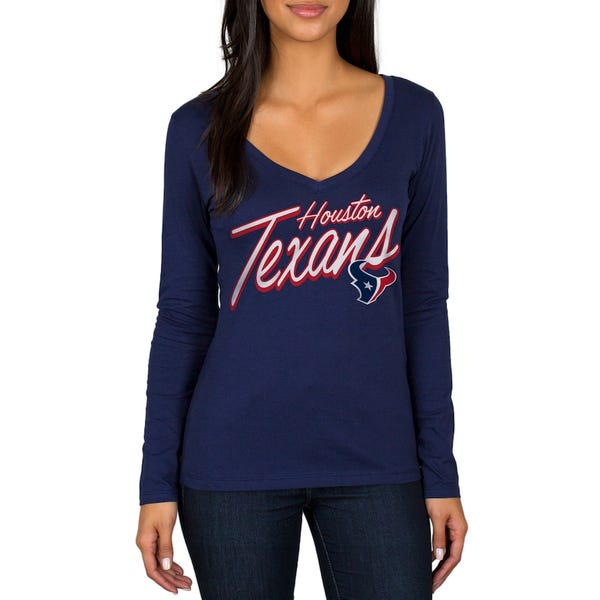 Women's Houston Texans Arian Foster Majestic Navy Blue Draft Him