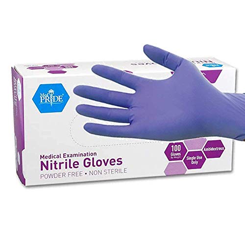 1000 Powder Free Gloves Vinal Foodservice Grade Non Latex Nitrile Exam Craft Supplies & Tools XL 