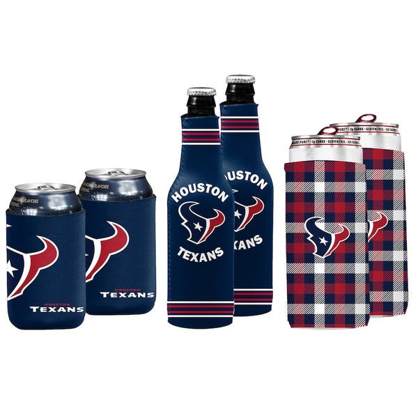 Houston Texans 6-Piece Can & Bottle Cooler Variety Pack
