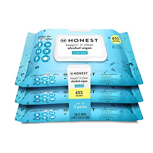 The Honest Company"Keepin' It Clean" Alcohol Wipes, 150 Count