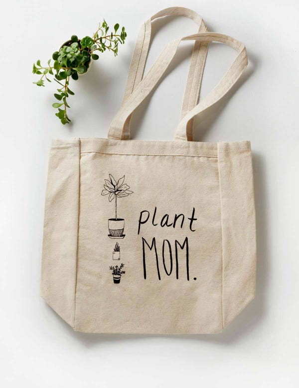 Plant Mom Tote Bag
