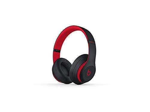 Beats Studio3 Wireless Headphones - Decade Collection, Defiant Black-Red (Renewed)