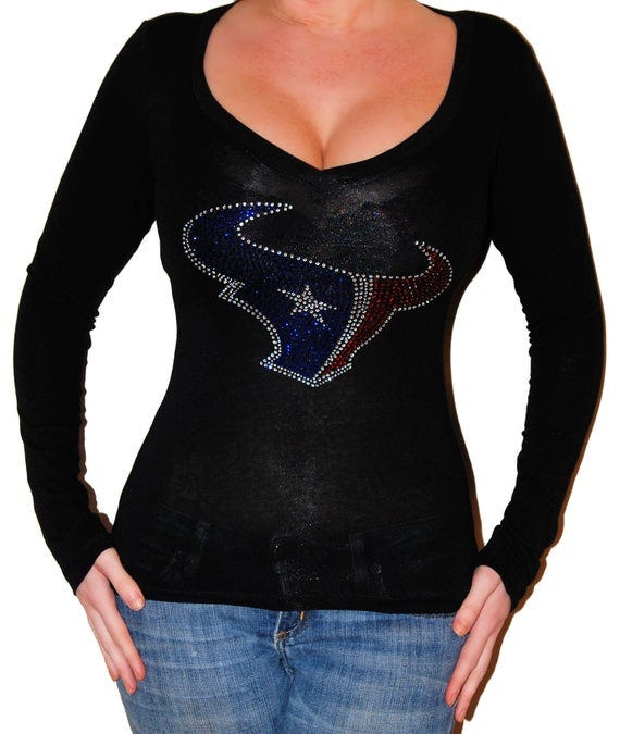 womens bling texans shirts