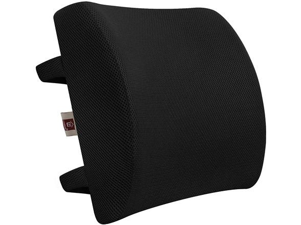 LOVEHOME Memory Foam Lumbar Support Back Cushion with 3D Mesh Cover