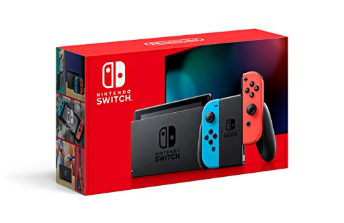 Nintendo Switch with Neon Blue and Neon Red Joy‑Con 