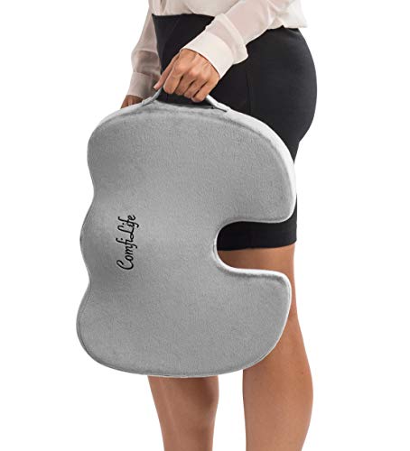 Gel Memory Foam U-shaped Seat Cushion Massage Car Office Chair for Long  Sitting Back Tailbone Pain Relief Wfh Must Haves Washable 