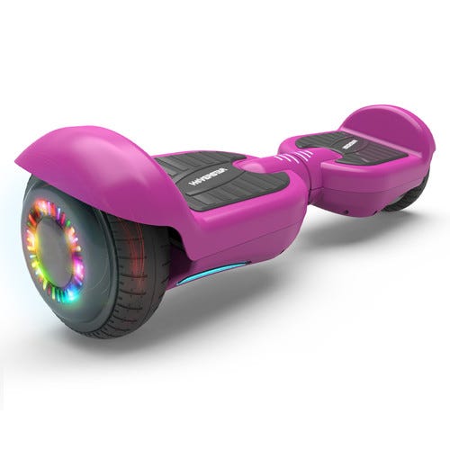 Hoverboard 6.5" Certified Two-Wheel Self Balancing Electric Scooter with LED Light Purple