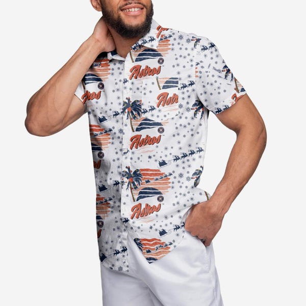 Houston Astros Winter Tropical Button Up Shirt