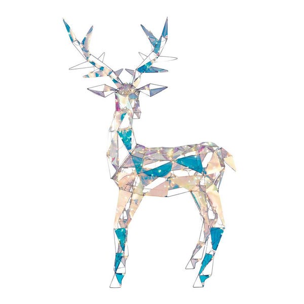 rhinestone enamel christmas deer retractable id