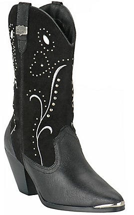 Dingo Women's Fancy Black Fashion Boots