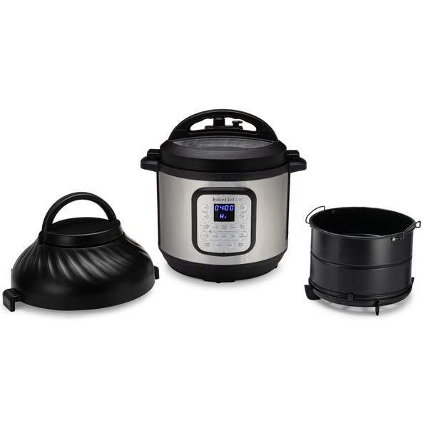 Instant Pot Duo Crisp and Air Fryer, 6 Quart 11-in-1 One-Touch Multi-Use Programmable Pressure Cooker with Air Fryer Lid