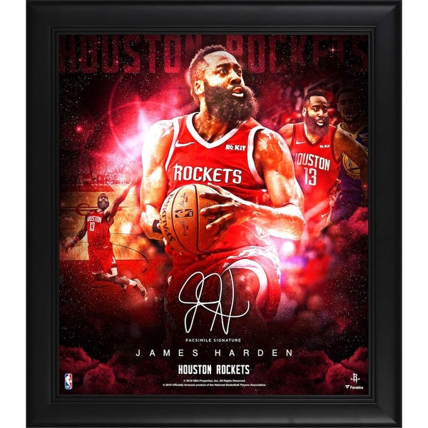 James Harden Houston Rockets Fanatics Authentic Framed 15" x 17" Stars of the Game Collage - Facsimile Signature