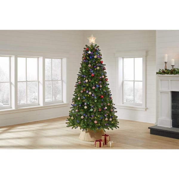 7.5 ft Fenwick Pine LED Pre-Lit Artificial Christmas Tree with 700 Warm White Micro Dot Lights