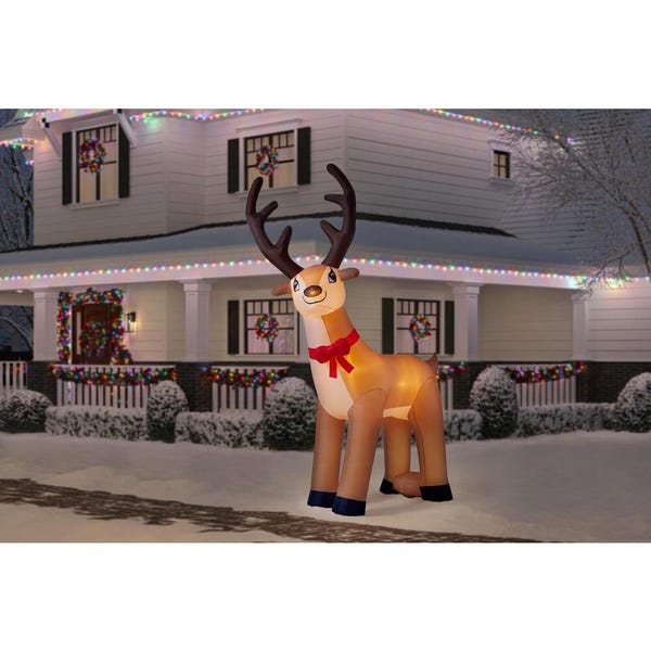 11 ft. Giant Inflatable Reindeer with LED Lights