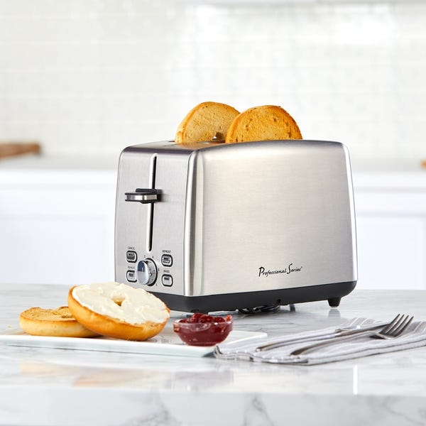 Professional Series 2-Slice Toaster Wide Slot Stainless Steel