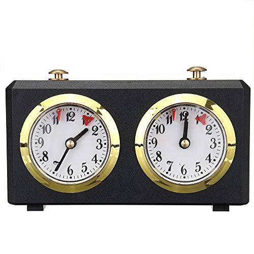 BEYST Chess Clock Game Timer Portable & Professional Mechanical Analog Chess Clock for Chinese Chess, International Chess & I-GO