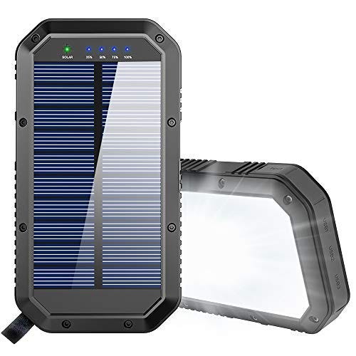 25000mAh Battery Solar Power Bank Portable Panel Charger
