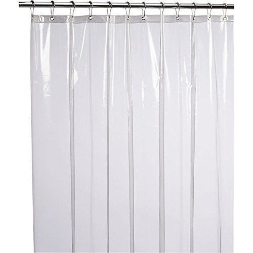 LiBa PEVA 8G Bathroom Shower Curtain Liner, 72&quot; W x 72&quot; H