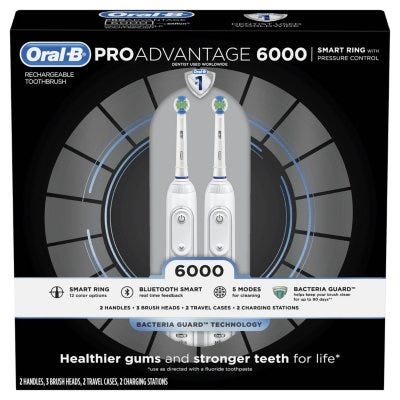 Oral-B ProAdvantage 6000 Power Rechargeable Toothbrush (2 pk.)