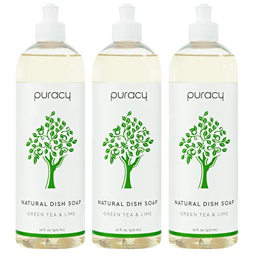 Puracy Natural Dish Soap, Green Tea & Lime